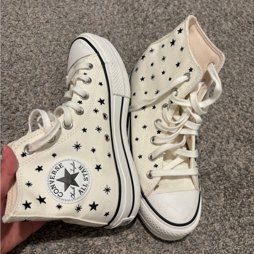 Converse Chuck Taylor All Star Lift Crystal Energy Egret High Top Platform